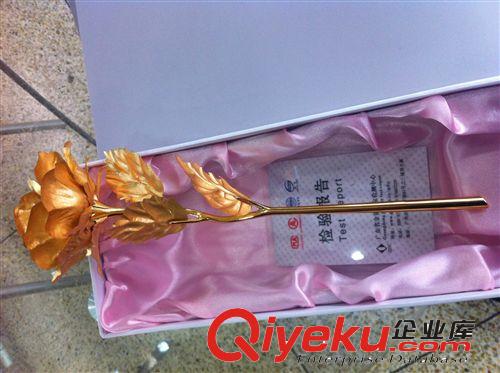24K金箔玫瑰，鍍金玫瑰，情人節(jié)禮物，廠家直銷，手工玫瑰花原始圖片2