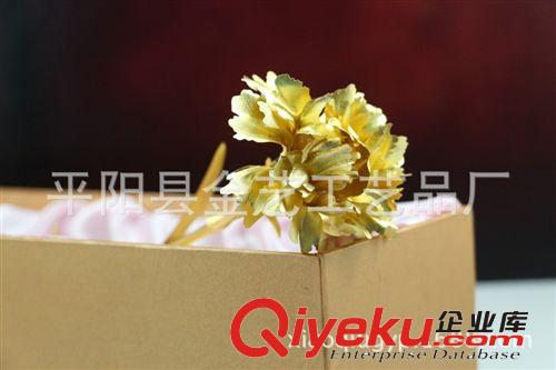 廠家直銷(xiāo) 供應(yīng)24k金箔玫瑰花 七夕情人節(jié)禮品 金玫瑰原始圖片2