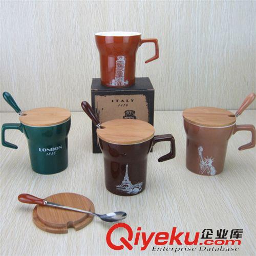 福龍直銷 zakka雜貨復(fù)古杯 精致簡約地標(biāo)logo 創(chuàng)意咖啡杯子原始圖片3