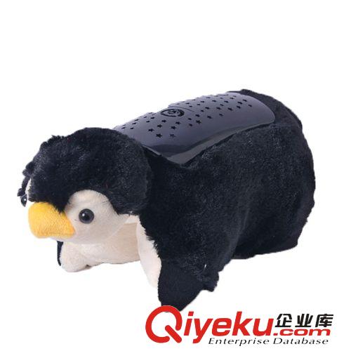 廠家直銷 新款絨玩具投影燈 動物抱枕投影燈 企鵝抱枕投影燈原始圖片2