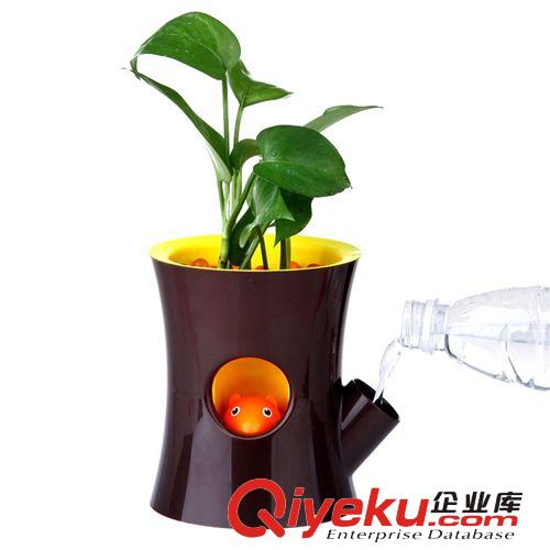 福龍直銷 松鼠花盆 創(chuàng)意綠化花盆 松鼠會(huì)知道你的植物該澆水了原始圖片3