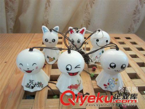 zakka手工陶瓷晴天娃娃 車載箱包掛件 卡通（小號風(fēng)鈴）