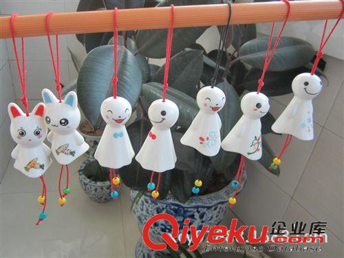 zakka手工陶瓷晴天娃娃 車載箱包掛件 卡通（小號風(fēng)鈴）原始圖片3