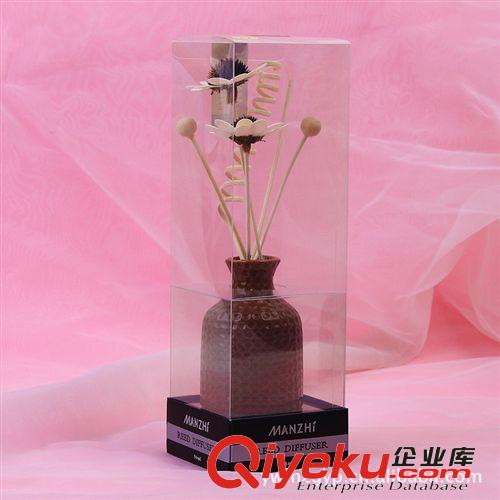 廠家直銷蔓芷歐美風(fēng)格咖啡色陶瓷瓶香薰套裝 藤條揮發(fā)禮品香薰原始圖片2
