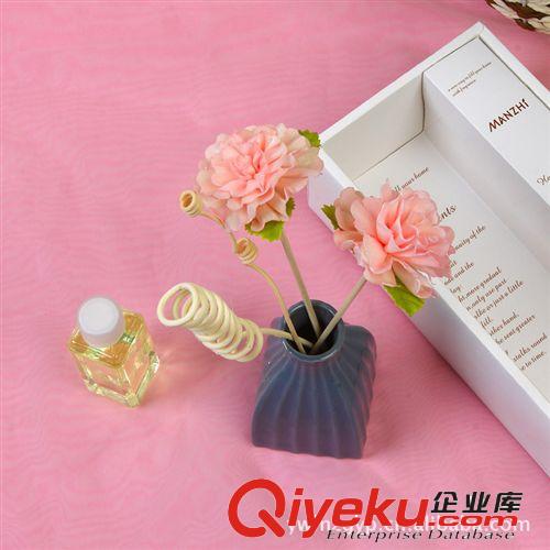 蔓芷MT6012-2陶瓷藤條花套裝 通草花無火香薰禮盒 定制款無現貨