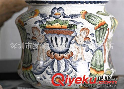 tj供應 卡瑞娜花瓶 古典彩繪花瓶工藝品擺件 Y-119