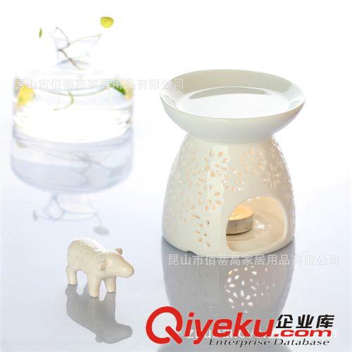 【廠家直銷】陶瓷鏤空香薰爐熏香爐禮盒包裝帶蠟燭托盤