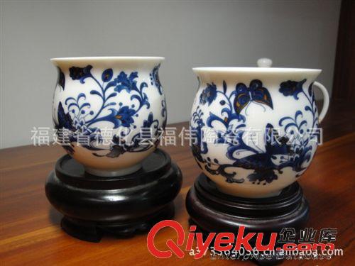 7頭青花瓷茶具禮品套裝|彩蝶翩翩起舞好看優(yōu)雅|廠家直銷tj優(yōu)惠原始圖片3