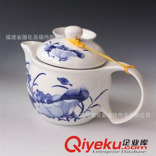 廠家供應(yīng)青花釉中彩和為貴7頭雙層杯茶具|gd禮品茶具套裝|批發(fā)原始圖片3