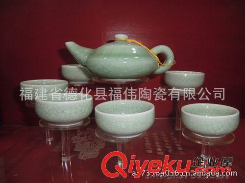 廠家供應哥窯茶具 陶瓷茶具 8頭茶具 gd茶具套裝 哥窯冰裂茶具