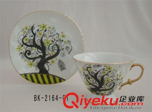 廠家直銷，gd陶瓷咖啡杯具，浮雕，骨瓷，套裝 花茶末，加金