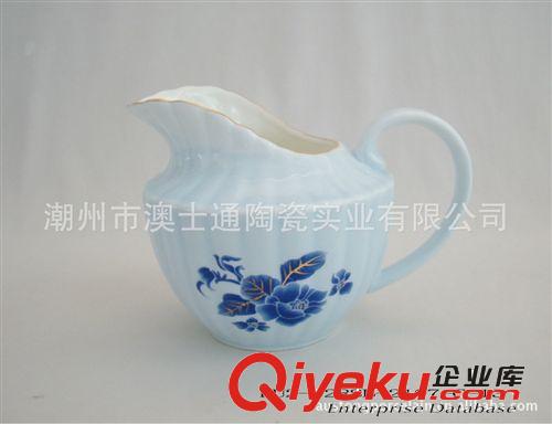 供應(yīng)gd陶瓷15頭茶具，咖啡個，純色釉加花原始圖片3