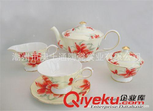 廠家直銷-gd陶瓷咖啡具，15頭茶具，強(qiáng)化骨瓷