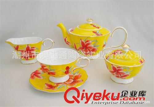供應(yīng)gd陶瓷咖啡具，15頭茶具，茶具套裝，時(shí)尚高雅