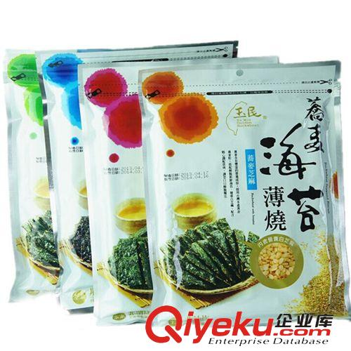 臺(tái)灣玉民 蕎麥海苔薄燒（杏仁味）全素 40G*36 休閑食品批發(fā)原始圖片3