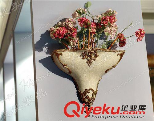 生產(chǎn)銷售 MV1579W-14 掛墻花插 陶瓷花瓶 家具軟裝配飾原始圖片2
