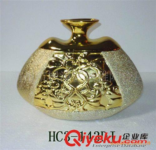 電鍍花瓶  電鍍磨砂花瓶  電鍍藝術花瓶   精美擺件原始圖片3
