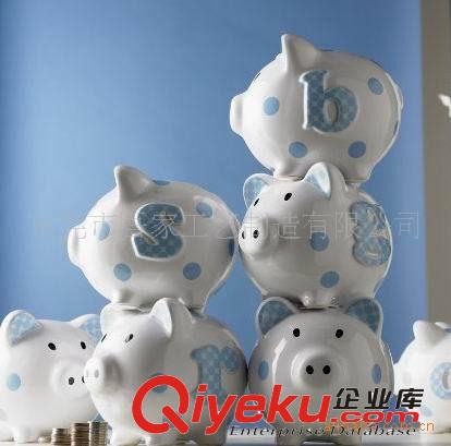 陶瓷豬儲蓄罐，存錢罐，儲錢罐，工藝品，生肖禮品，piggy bank