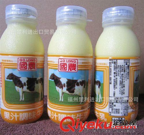 台湾进口商品 国农果汁调味乳（PP）[200ml]*24/件 整件批发