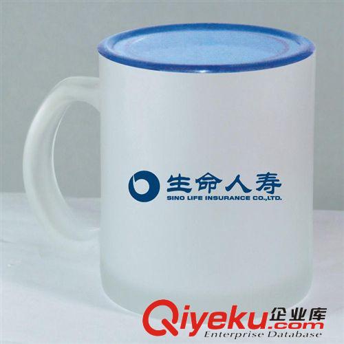 熱轉(zhuǎn)印磨砂玻璃廣告杯，促銷玻璃杯，熱轉(zhuǎn)印涂層玻璃馬克杯