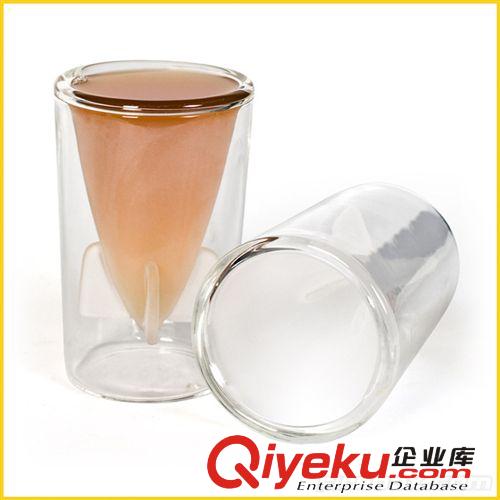 2014新款個性威士忌紅酒杯 雙層導(dǎo)彈玻璃杯 酒吧專用禮品杯原始圖片3