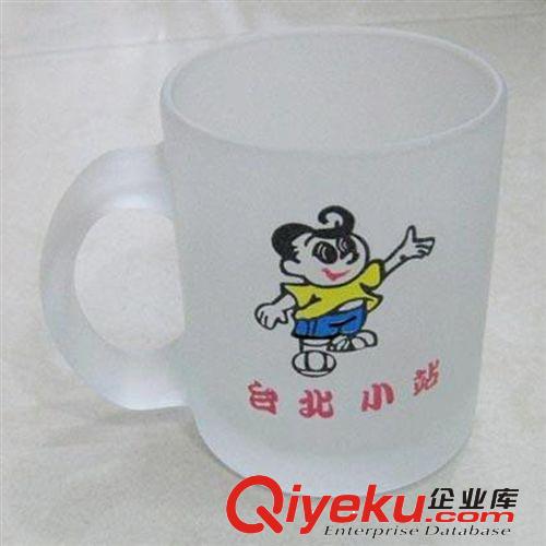 熱轉印磨砂玻璃杯，玻璃馬克杯，批發玻璃杯原始圖片2