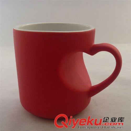 熱轉印變色杯馬克杯子批發 個性DIY定制 廠家直銷 桃心把柄變色杯原始圖片3