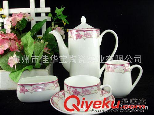 歐式gd禮品15頭咖啡具陶瓷套壺JHB17-22004杯碟迎前來訂購！