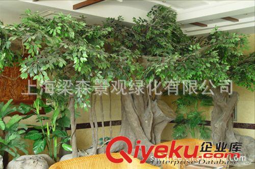 大型 仿真榕樹 植物 盆景 酒店 活動場所擺設(shè) 休閑家居