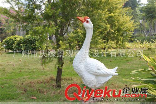 tj定制仿真動物雕塑 玻璃鋼雕塑 別墅公園綠地水鴨鴨子雕塑