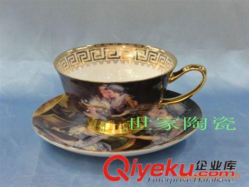gd骨質瓷皇室人物咖啡具杯碟禮品套裝 奢華皇室陶瓷禮品餐具原始圖片2