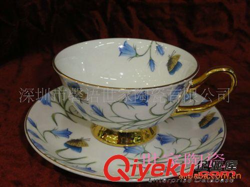 歐式時尚咖啡對杯禮品套裝，外貿咖啡對杯套裝，暢銷骨瓷咖啡杯原始圖片2