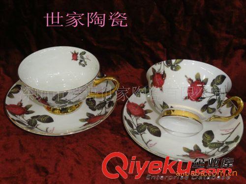 歐式時尚咖啡對杯禮品套裝，外貿咖啡對杯套裝，暢銷骨瓷咖啡杯
