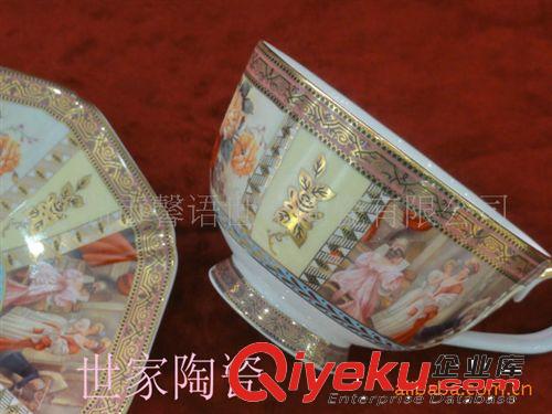 歐式時尚咖啡杯碟，暢銷皇室陶瓷禮品杯，gd骨瓷家居擺件原始圖片3