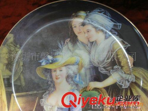 歐式時尚家居掛盤，歐美暢銷陶瓷掛盤，gd奢華骨瓷擺件