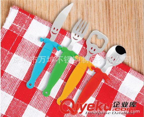 2013新款創(chuàng)意禮品餐具/手牽手奇趣餐具套裝原始圖片3