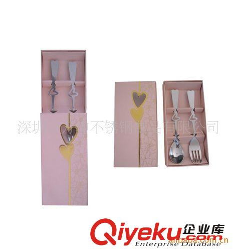 廠家直銷不銹鋼心形情侶勺叉|時(shí)尚生日禮品批發(fā)|結(jié)婚回禮禮物原始圖片2