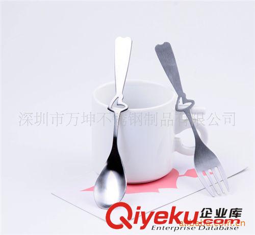 廠家直銷不銹鋼心形情侶勺叉|時(shí)尚生日禮品批發(fā)|結(jié)婚回禮禮物原始圖片3