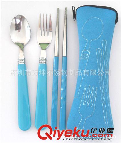 環(huán)保便攜3件套碗筷套裝 廣告禮品餐具 時尚環(huán)保餐具 旅行餐具