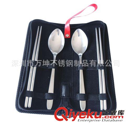 廠家直銷(xiāo)2勺2筷4件套禮品餐具套裝|錢(qián)包餐具|促銷(xiāo)禮品