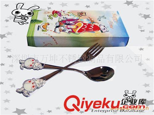 12生肖餐具（兔勺叉）,禮品餐具|可愛兒童精品餐具原始圖片2