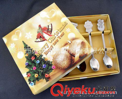 圣誕節(jié)特賣禮品/圣誕題材餐具禮品/4件套圣誕樹咖啡勺原始圖片3