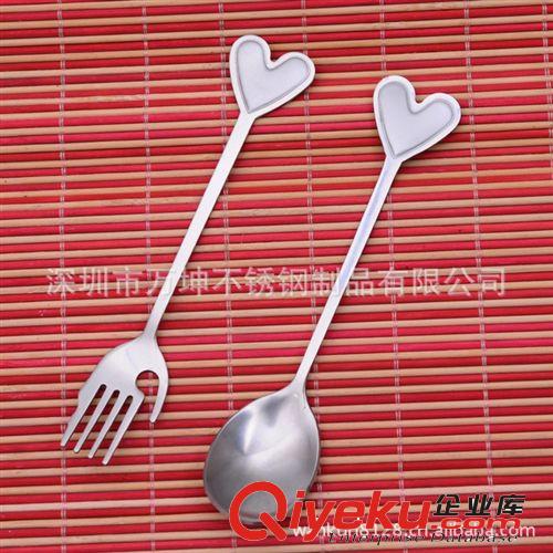 廣東廠家供應(yīng)銀行禮品餐具,創(chuàng)意心形勺叉盒裝餐具原始圖片3