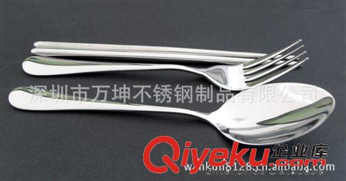廠家直銷不銹鋼光柄西餐具(gd刀叉勺)原始圖片3
