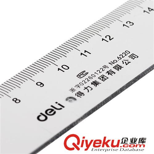 zp 得力6220直尺 20cm 得力直尺 透明直尺 得力辦公用品原始圖片3