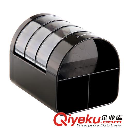 得力9147多功能筆筒 辦公商務 塑料得力筆筒 筆座 筆筒創意時尚原始圖片3