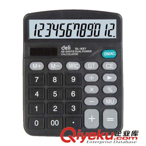 供應(yīng)得力（Deli）837-輕便經(jīng)濟(jì)款通用型桌面計(jì)算器原始圖片2