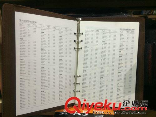大量批發(fā) zp面精裝活頁(yè)筆記本A5 定制各種筆記本記事本原始圖片2