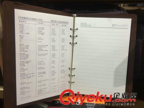 大量批發(fā) zp面精裝活頁(yè)筆記本A5 定制各種筆記本記事本原始圖片3