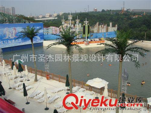 仿真加拿利海藻樹 圣杰在重慶龍門陣工地完工的15棵海藻樹椰子樹